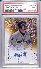 2022 Topps Pristine Gold #PA-LW Larry Walker PSA 9 MINT Auto 6/50 Rockies 