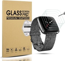 4-Pack Tempered Glass Screen Protector for Fitbit Versa Lite Edition 2.5D 9H