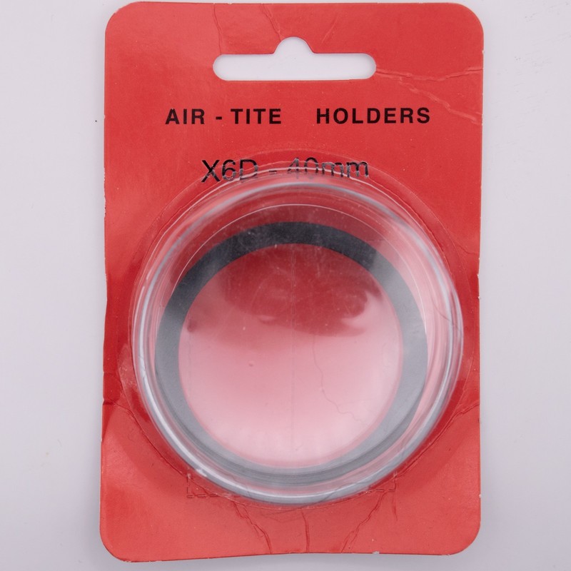Air-Tite Holder  CapsuleX6d-40 black ring fits Australian Next Generation Coins