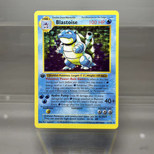 Pokemon Carte Blastoise 2/102 Set Base Olo 1999 INGLESE OTTIME CONDIZIONI