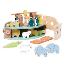 NWT Classical World Toys Making Noahs Ark Wooden Playset 18 Months Montessori