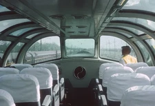 Illinois Central Panama Limited Dome Car Interior May 1964 8.5 x 11 Photo