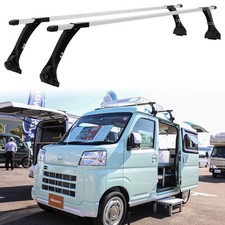 Rain Gutter Roof Rack Cross Bar Cargo Luggage Carrier For Daihatsu Hijet Atrai