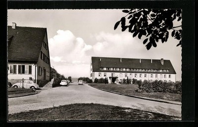 Postcard Leonberg in Württemberg, District Hospital, Inner Department of the Garden City 