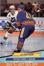 1992-93 Ultra #20 Ken Sutton Buffalo Sabres Hockey