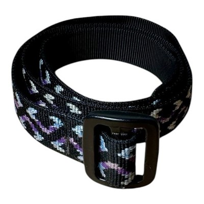 Vintage 90s Planet Waves Black Aztec Nylon Adjustable Belt Men s 28-32