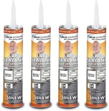 Dicor 501LSW-1 Self-Leveling Lap Sealant, 4 Pack White
