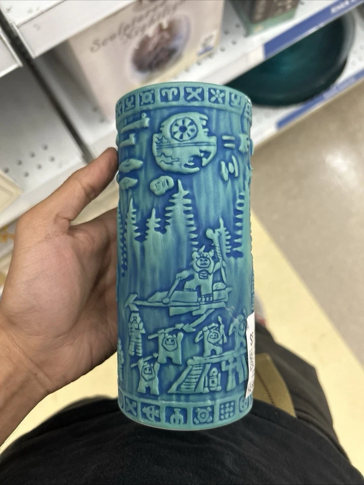 2x NEW 2022 Disney Park Star Wars Galaxy's Edge Yub Nub Tiki Endor Mug, 2nd Edit - Image 2 of 4