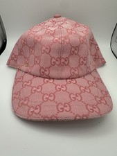 💖 Gucci Pink GG Canvas Baseball Hat 💖