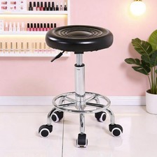 NEW 360° Rotation Salon Chair Suitable For Hair Salon Spa W/ Wheels Round Shape