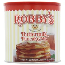 Golden Malted Robby's Buttermilk Pancake Mix, 33-Ounce Cans