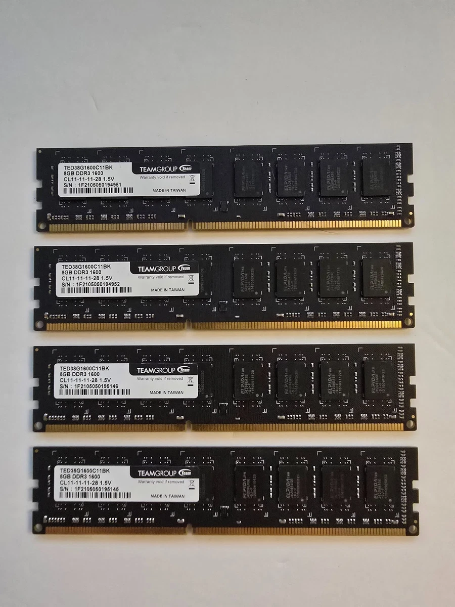 Team Group PC3-12800 (DDR3-1600) 8 GB Computer Memory (RAM) for