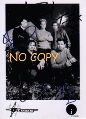 O-Town Boyband signed by all members A5 promo photo  real authentic #21