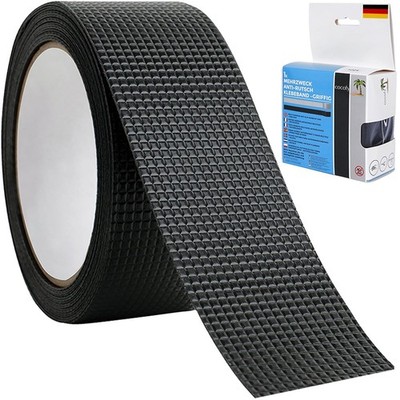 Mehrzweck Anti-Rutsch Grip Klebeband aus Gummi, schwarz, Gummistreifen