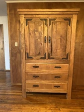 🚨SALE🚨 Solid Wood Armoire 3 Drawers Large Heavy Duty Western Style