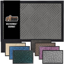 Gorilla Grip 100 Waterproof All-Season Weathermax Doormat Us Designed Natural