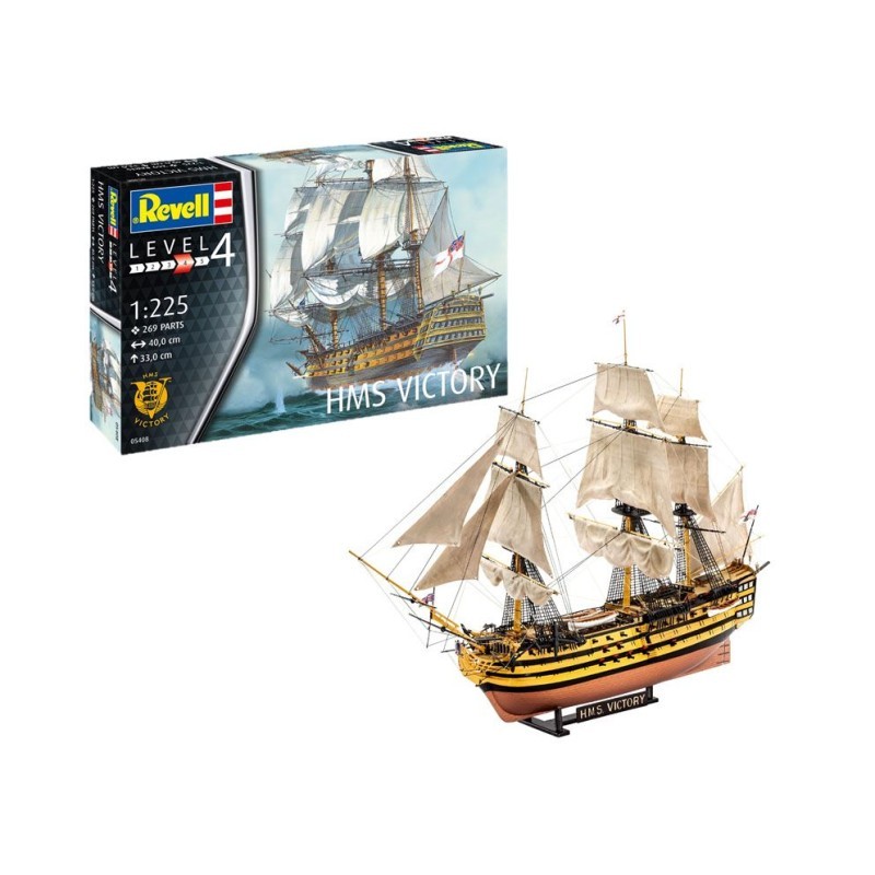 Maquette HMS Victory Revell 65432 Model Set 1/225 avec peinture et pinceau