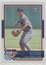 2017 USA Baseball Stars & Stripes Longevity Holofoil 59/99 Colton Olasin #63 an9