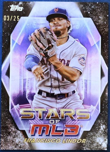 Francisco Lindor [Black] #SMLB-28 2023 Topps Stars of MLB card