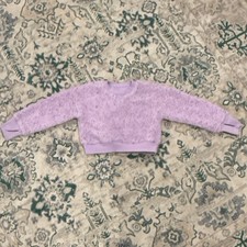All in Motion Girls Pullover Sweater Purple XS (4/5) Thumb Hole Long Sleeve