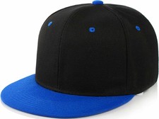 Snapback Hat Flat Bill Visor Hats Adjustable Hip Hop Baseball Cap for Women Men