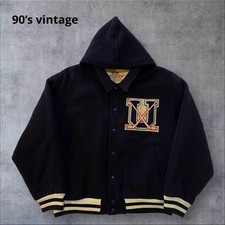 90s Vintage Hockey Bomber Jacket Stadium Jacket L