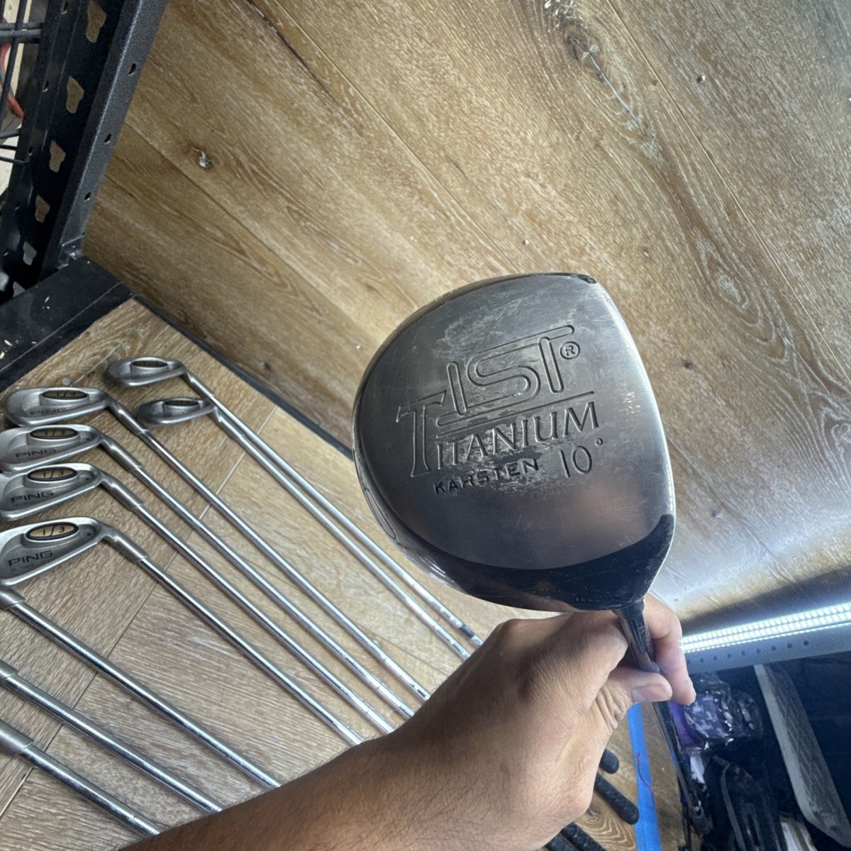 Ping i3 O-Size Iron Set 3-9 + UW Utility Wedge | Black Dot | TiSi