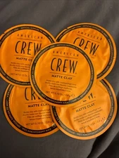 Lot of 5 AMERICAN CREW Matte Clay Size Small 0.10 OZ Travel Sample