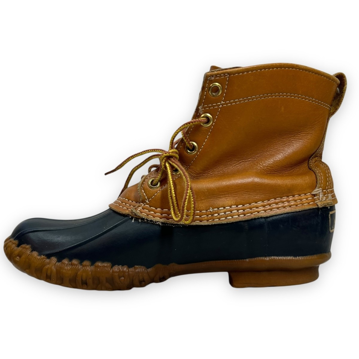 Bottes De Chasse L.L. Bean Maine Vintage - Cuir Et Caoutchouc 15", Taille US 10, Occasion Années 80
