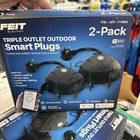 Feit Electric Triple Outlet Outdoor Smart Plugs Alex & Google Compitable 2-Pack
