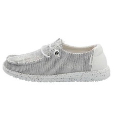    HEY DUDE shoes Wendy Stretch Sox Stone Wide white womens size 10