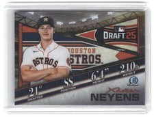Xavier Neyens #/250 2025 Bowman Draft Bowman Draft Night Refractor