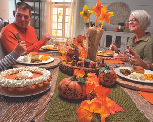 "Give Thanks" Thanksgiving Blocks, Home Decor, 6 Pieces, Fall Decorations - Picture 2 of 2