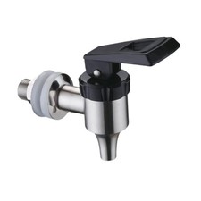 Distributore di bevande con rubinetto in metallo, contenitore per succhi,