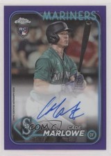 2024 Topps Chrome Rookie Purple Refractor 17/250 Cade Marlowe #RA-CMA Auto pe8