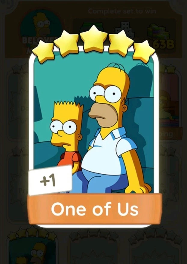 One Of Us - Monopoly !!! 5⭐️ THE SIMPSONS ALBUM (günstig und schnell) - Bild 1 von 1