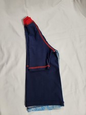 Marvel Spider-Man Boys Rash Guard Swim Shirt Blue Red Graphic Print Size 7