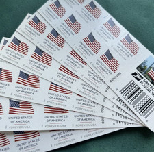 2025 USPS Forever Stamps US Flag Stamps Scott#6016 -MNH -100 pcs 