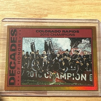 Colorado Rapids 2025 Topps MLS 30th Anniversary Decades Of Honors Orange /25.