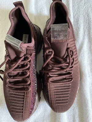 Steve Madden Purple Lace-Up Low Top Athletic Sneaker, Unisex Adults