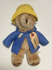Eden Toys Paddington Bear 9" Plush 1975 Blue Coat Yellow Hat w/ Tag