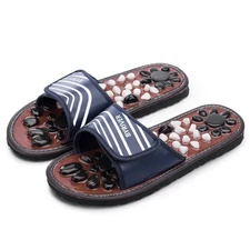 Acupressure Mat Pebble Foot Massager Relaxer Pain Relief Health Sandals Slipp...