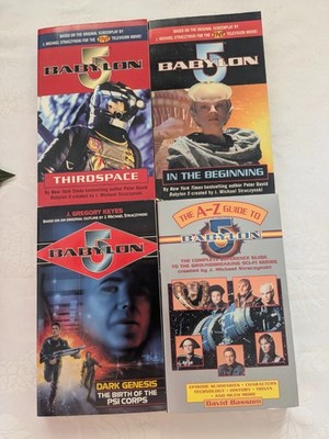 Lot of Four Vintage Babylon 5 Paperback Books
