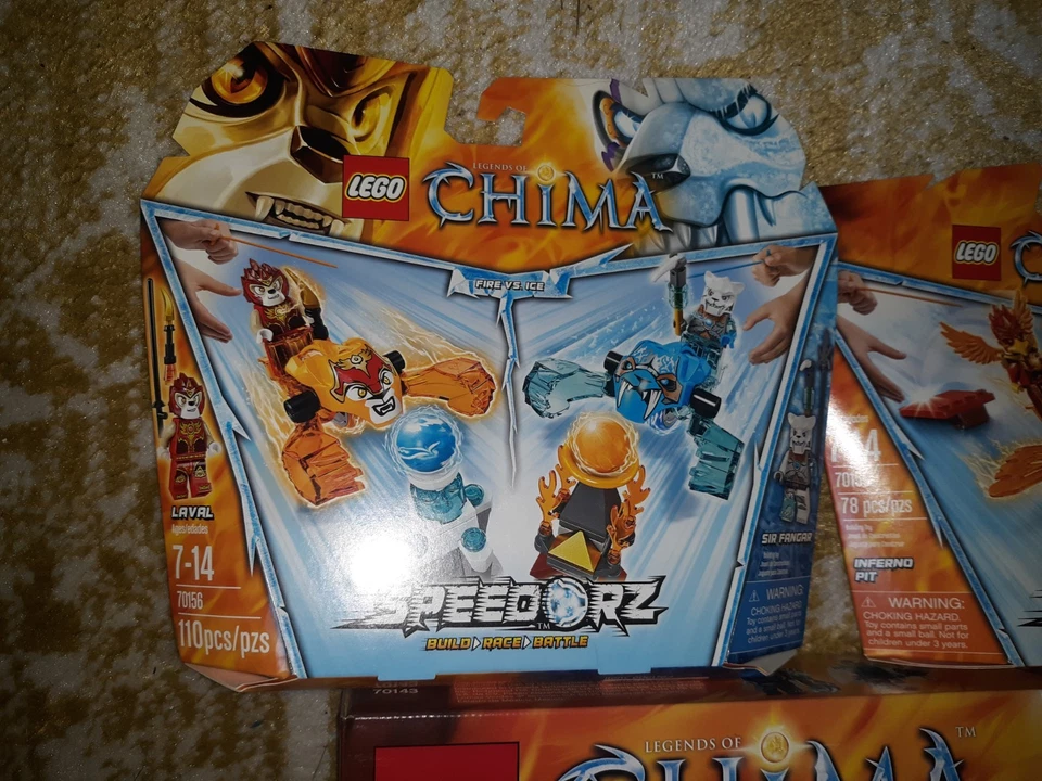 LEGO CHIMA 70143 Sir Fangar's Sabre-Tooth Walker + Speedorz 70155 & 70156  NEW!! - Image 4 of 4