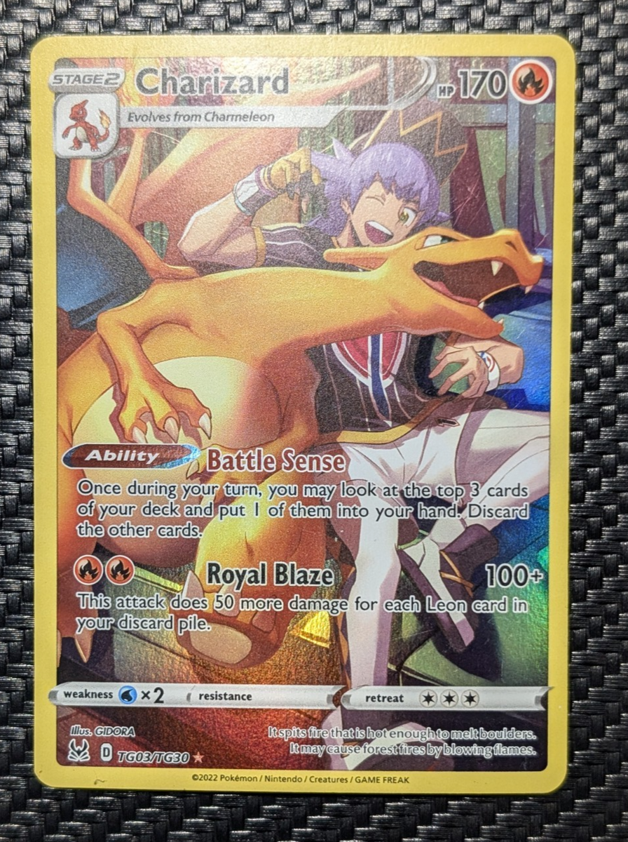 charizard pokemon card tg03 tg30 Charizard TG03/TG30 Holo Lost Origin Trainer Gallery Pokemon
