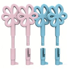 Reusable Permanent Lock Plastic Keys for Male Sissy Chastity Cage Forever Lock