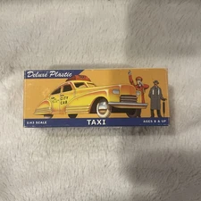 Vintage 40's American Dimestore 1:43 Deluxe Plastic Taxi  #20070