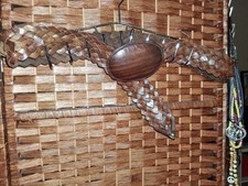 Chicos vintage brown woven leather belt