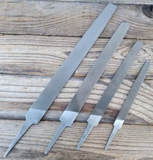 Vintage Lot of 4 Flat Bastard Files - Simonds Nucut & Nicholson USA Made Files