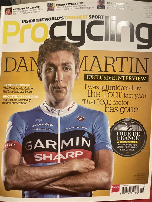 August 2013 Procycling Magazine Dan Martin Richie Porte TOUR de FRANCE